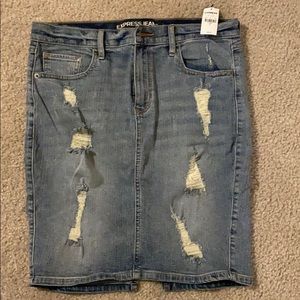 Express Denim pencil Skirt